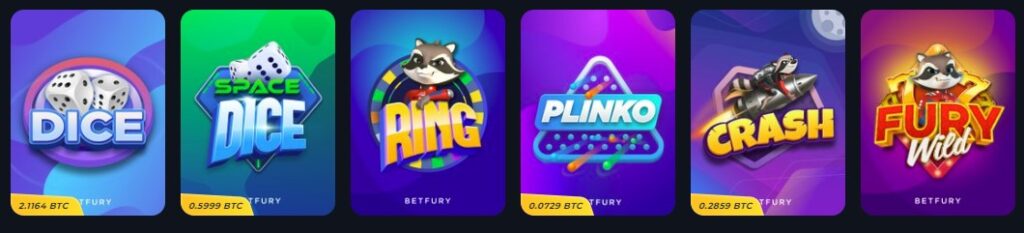 BetFury Slots Games